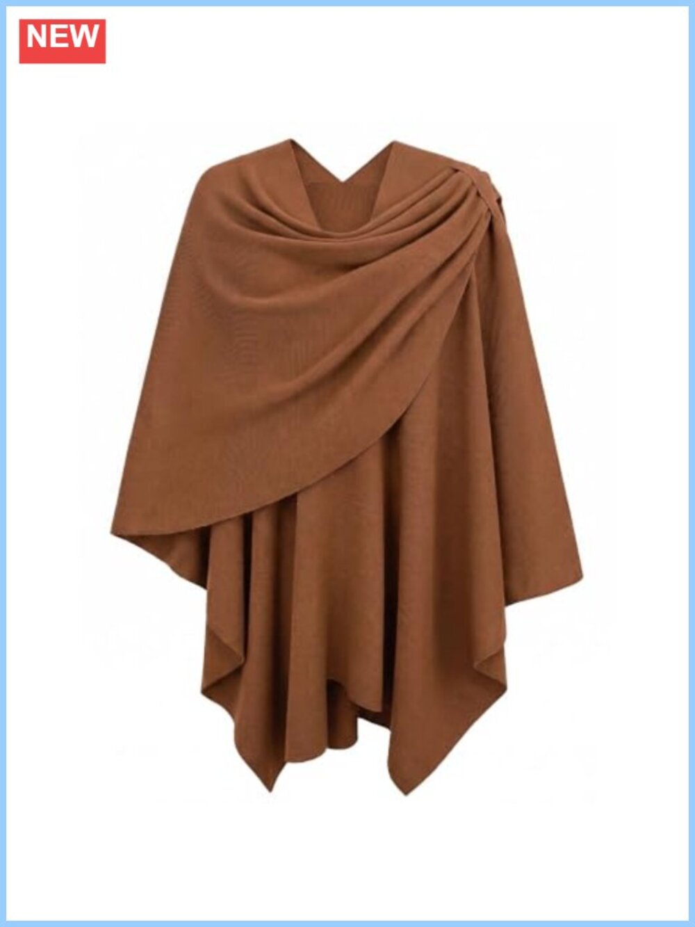 Womens Viscose Poncho Wrap Knitted Shawl Cape Fall Winter Travel Wrap